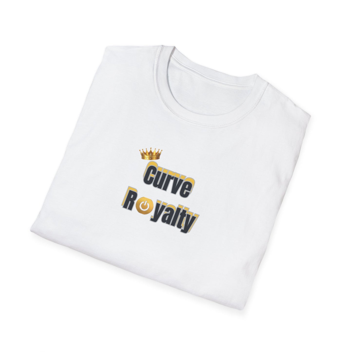 Curve Royalty T-Shirt — Curvy Body Positive Tee with Crown Graphic