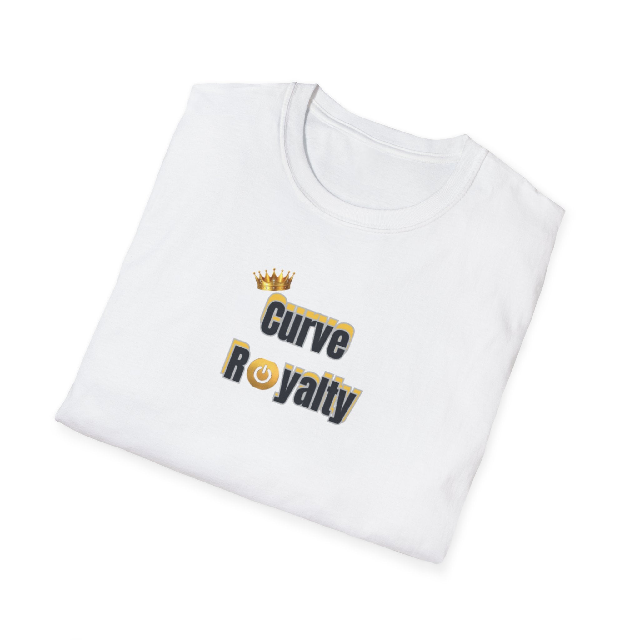 Curve Royalty T-Shirt — Curvy Body Positive Tee with Crown Graphic