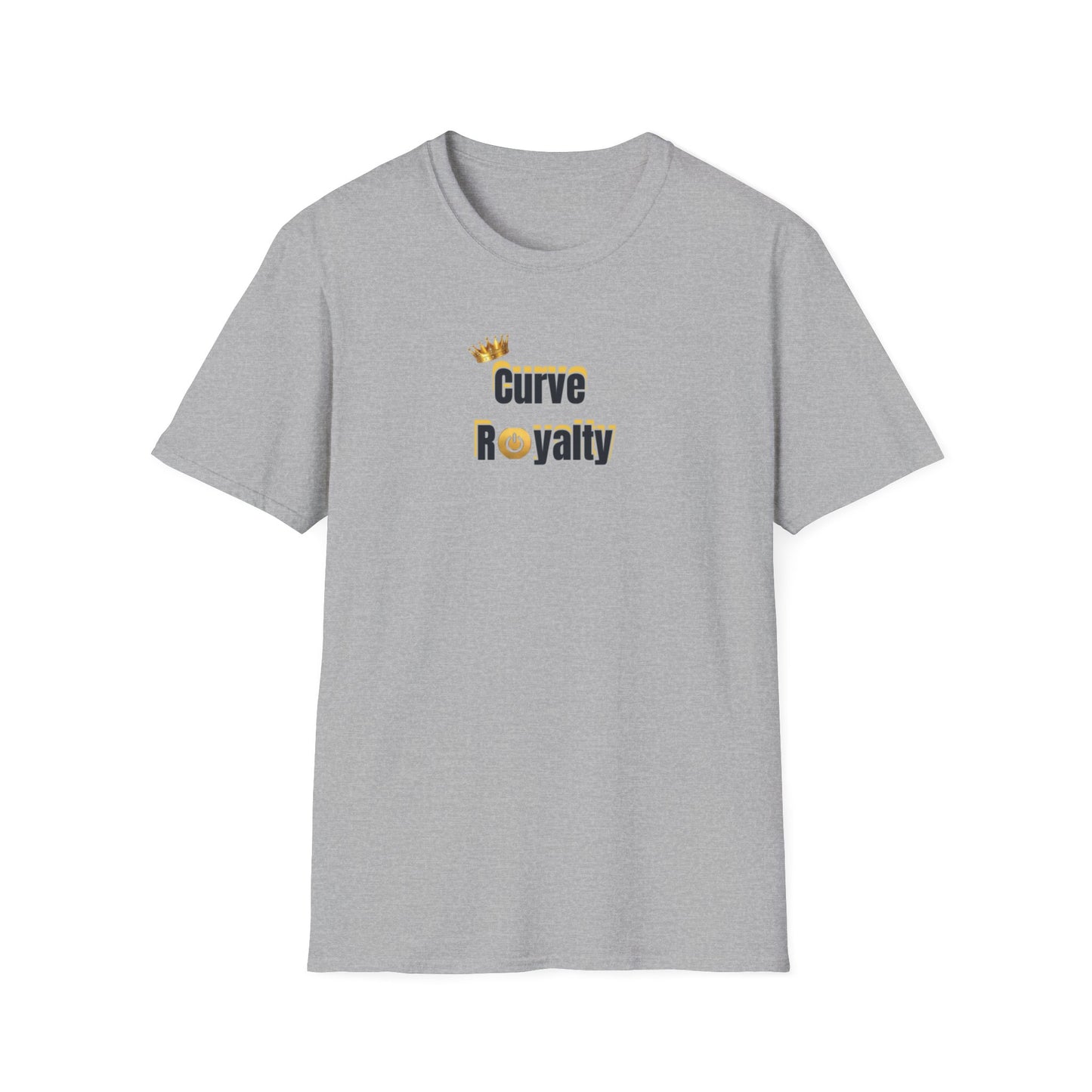 Curve Royalty T-Shirt — Curvy Body Positive Tee with Crown Graphic