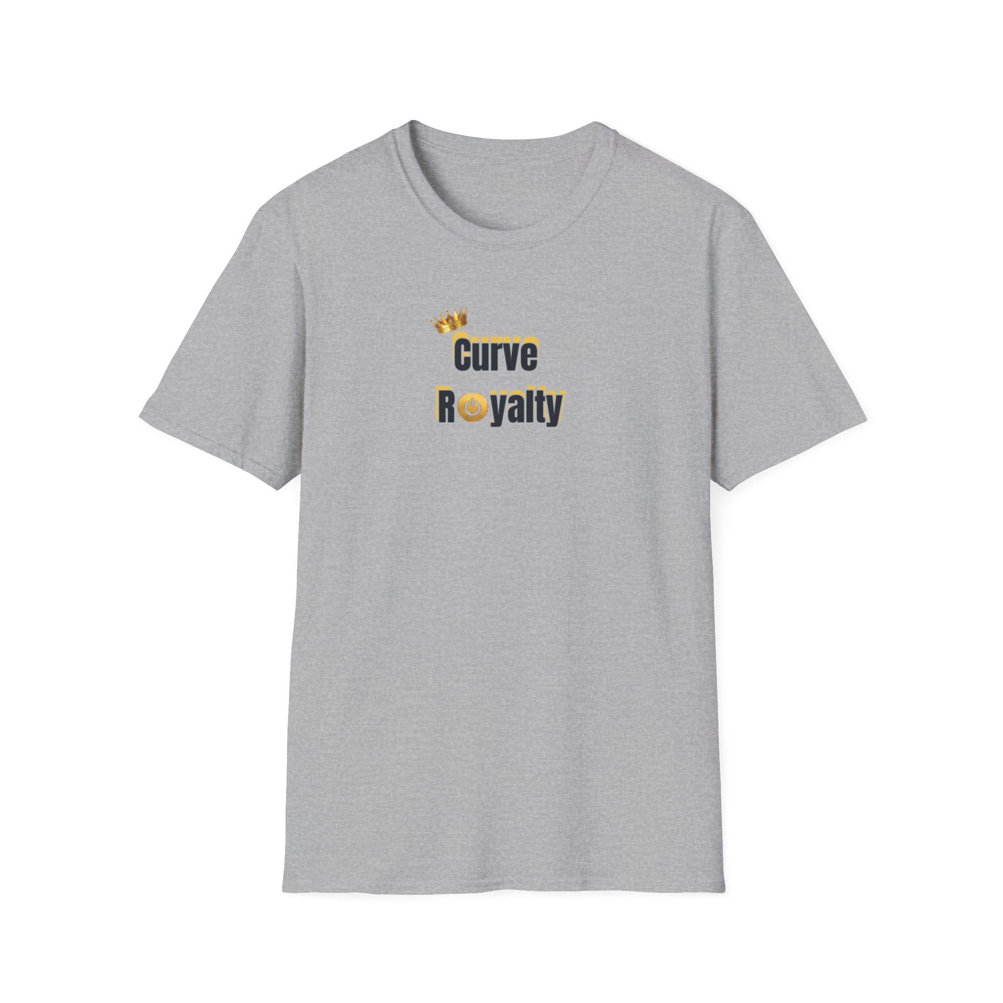 Curve Royalty T-Shirt — Curvy Body Positive Tee with Crown Graphic