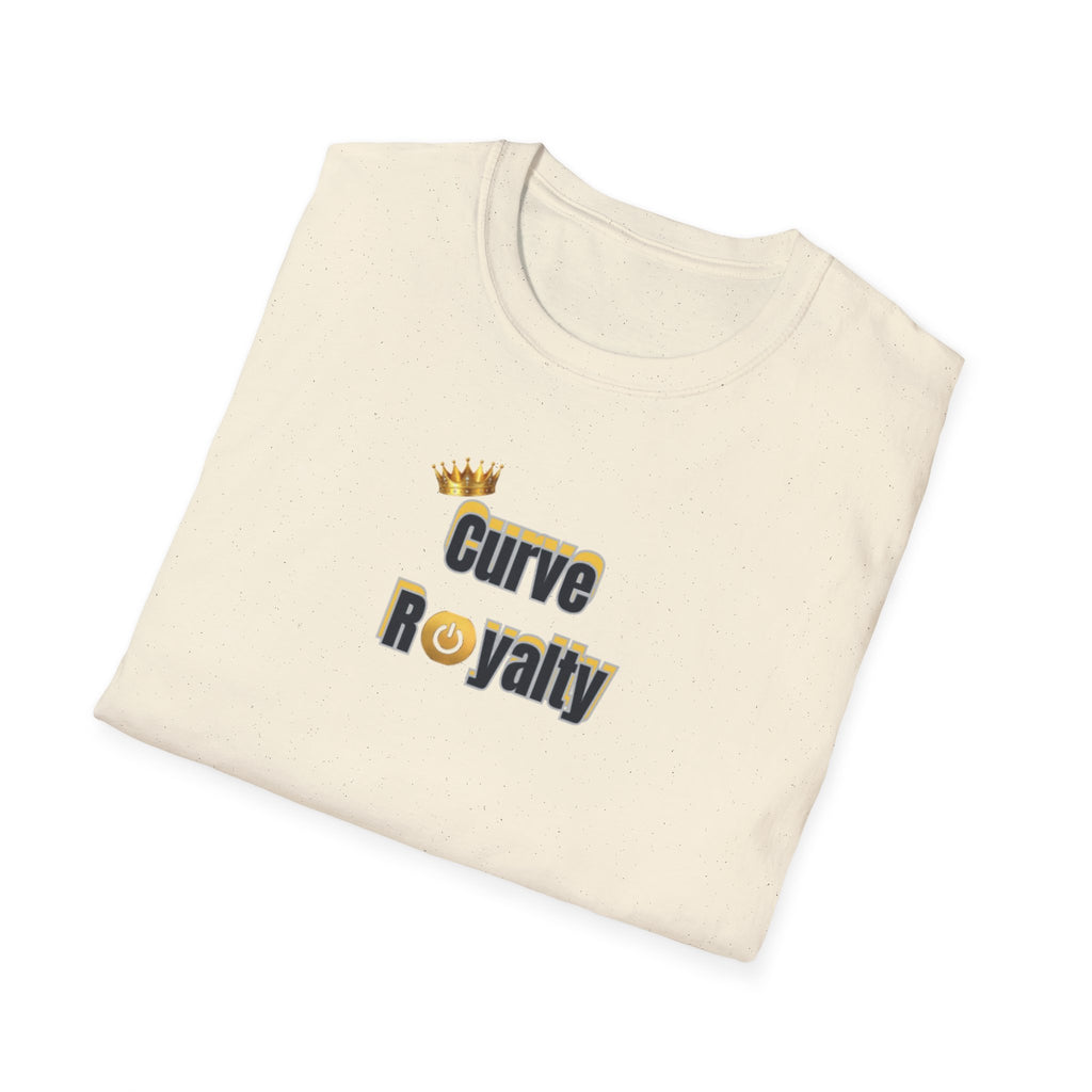 Curve Royalty T-Shirt — Curvy Body Positive Tee with Crown Graphic