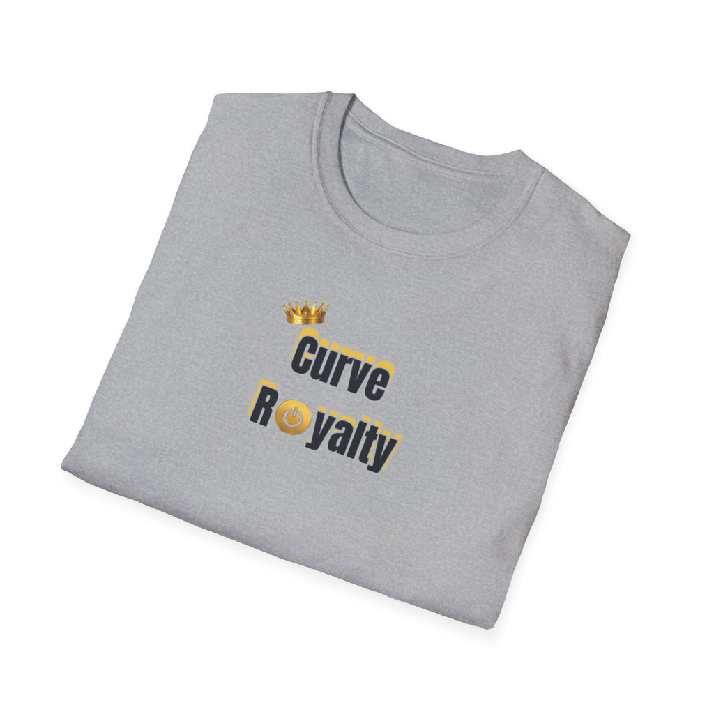 Curve Royalty T-Shirt — Curvy Body Positive Tee with Crown Graphic