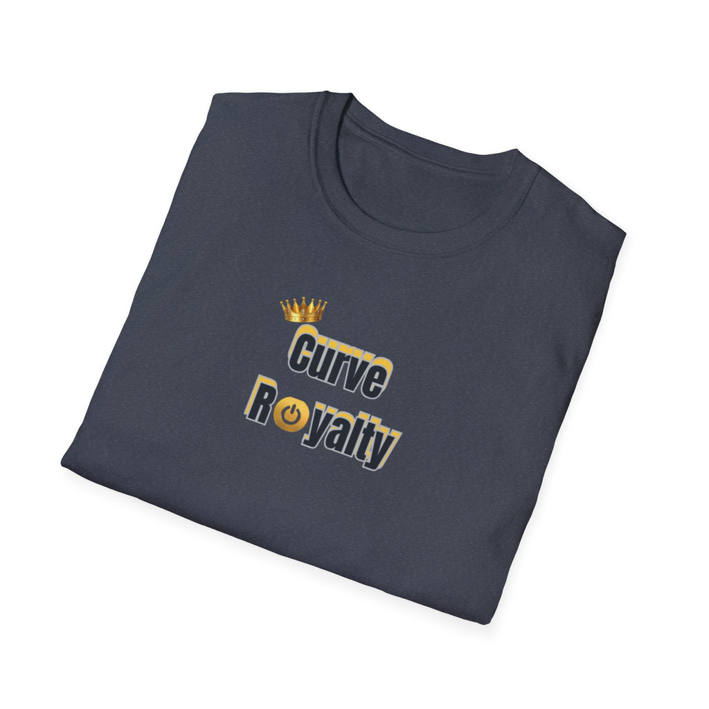Curve Royalty T-Shirt — Curvy Body Positive Tee with Crown Graphic