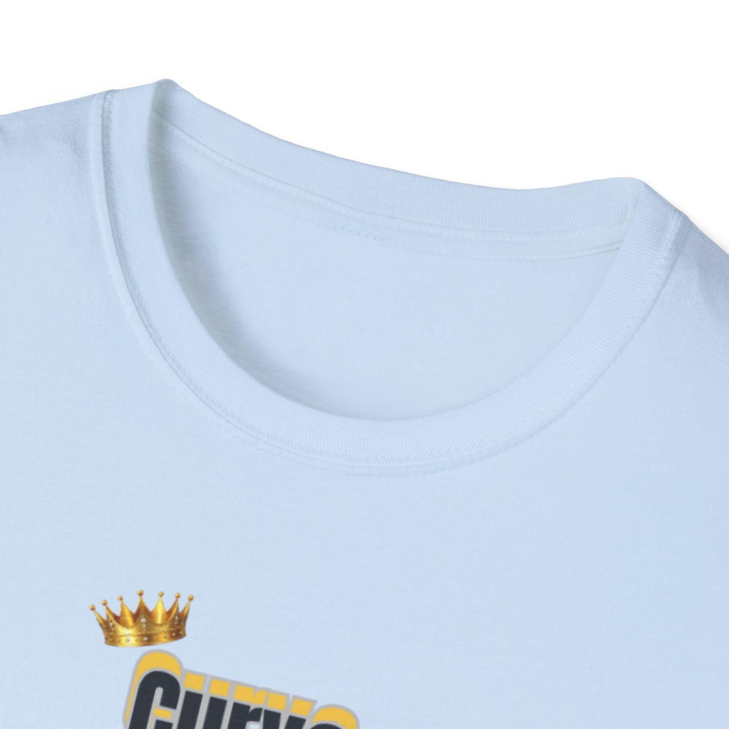Curve Royalty T-Shirt — Curvy Body Positive Tee with Crown Graphic