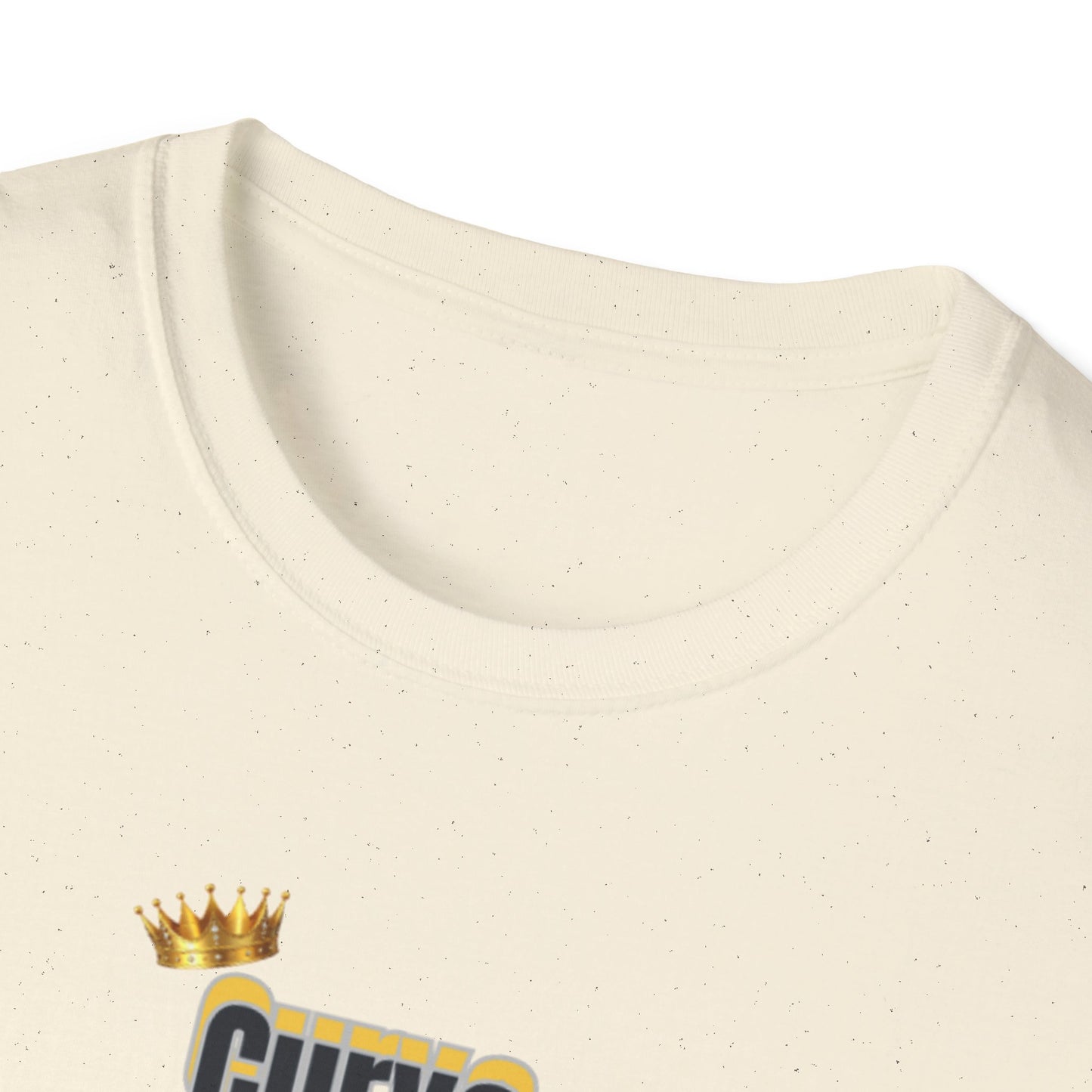 Curve Royalty T-Shirt — Curvy Body Positive Tee with Crown Graphic
