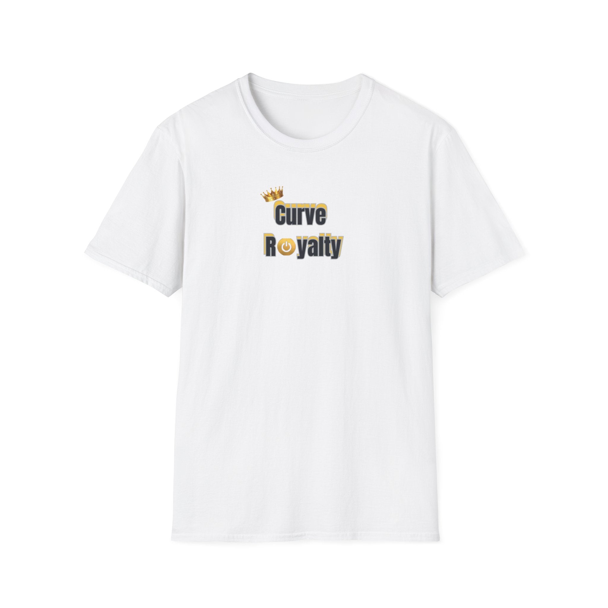 Curve Royalty T-Shirt — Curvy Body Positive Tee with Crown Graphic