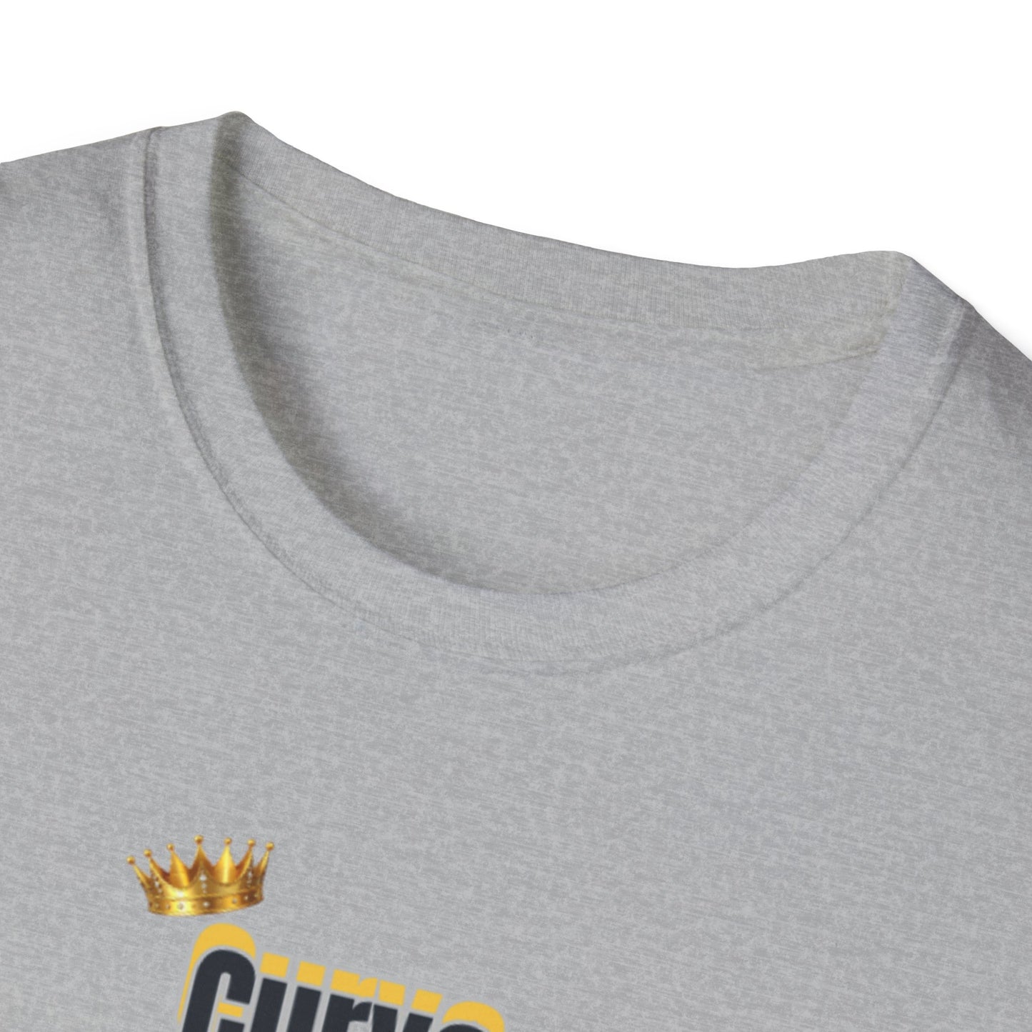 Curve Royalty T-Shirt — Curvy Body Positive Tee with Crown Graphic
