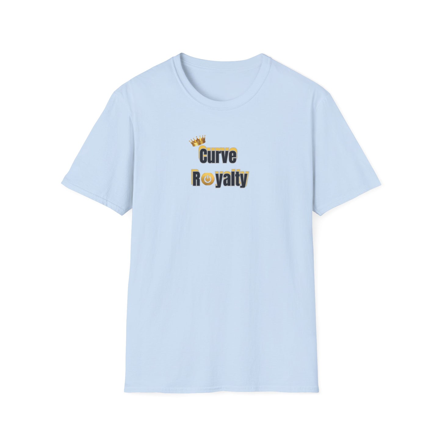 Curve Royalty T-Shirt — Curvy Body Positive Tee with Crown Graphic