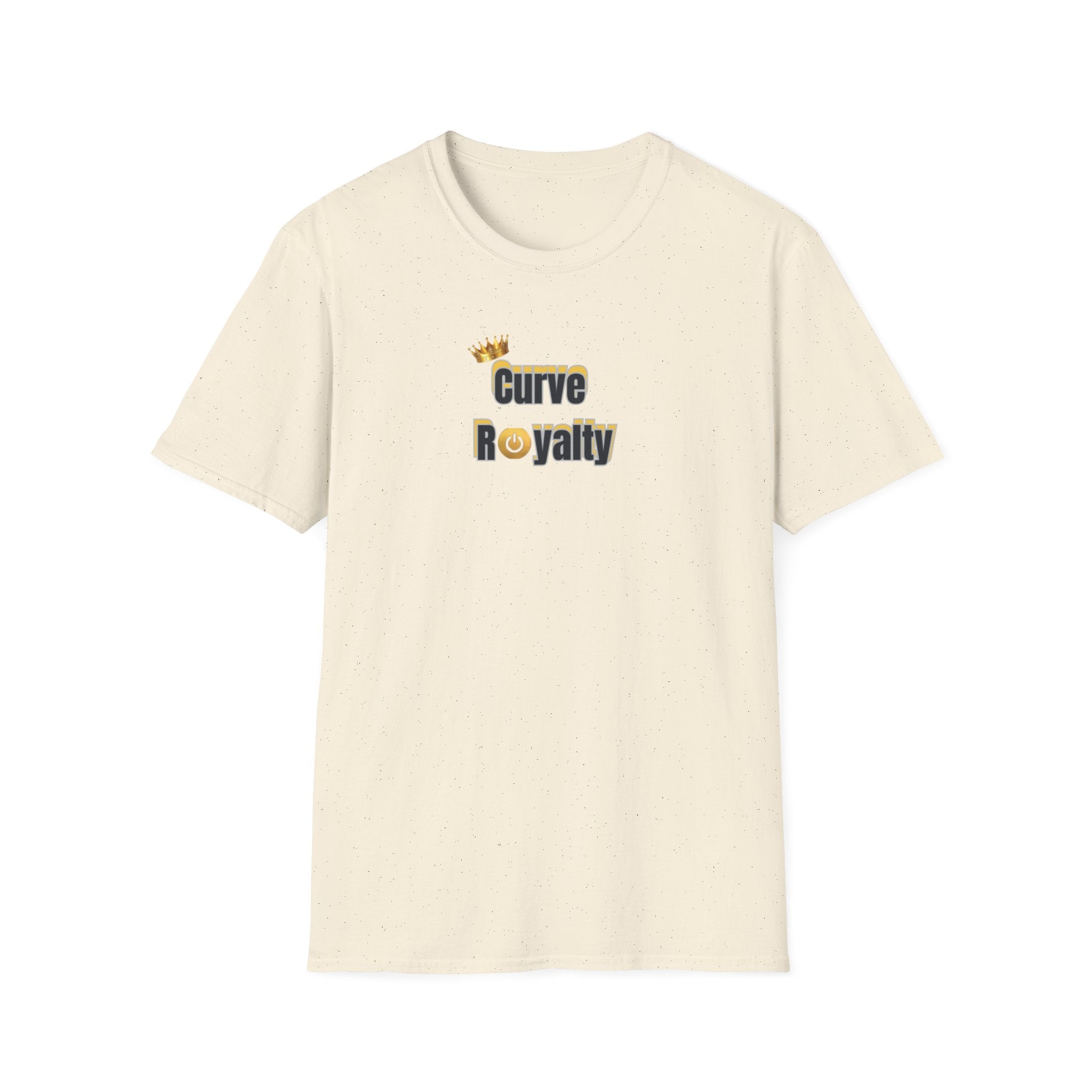 Curve Royalty T-Shirt — Curvy Body Positive Tee with Crown Graphic