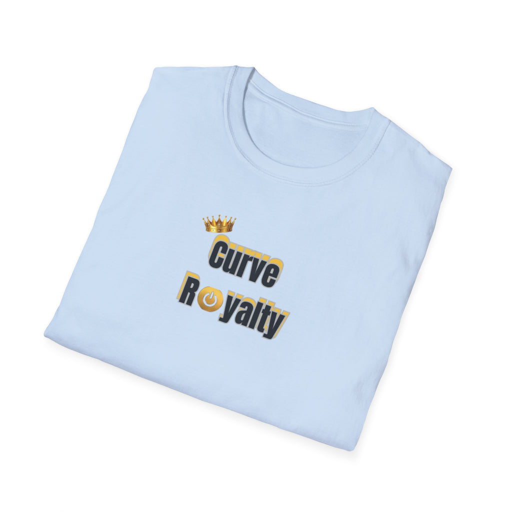 Curve Royalty T-Shirt — Curvy Body Positive Tee with Crown Graphic