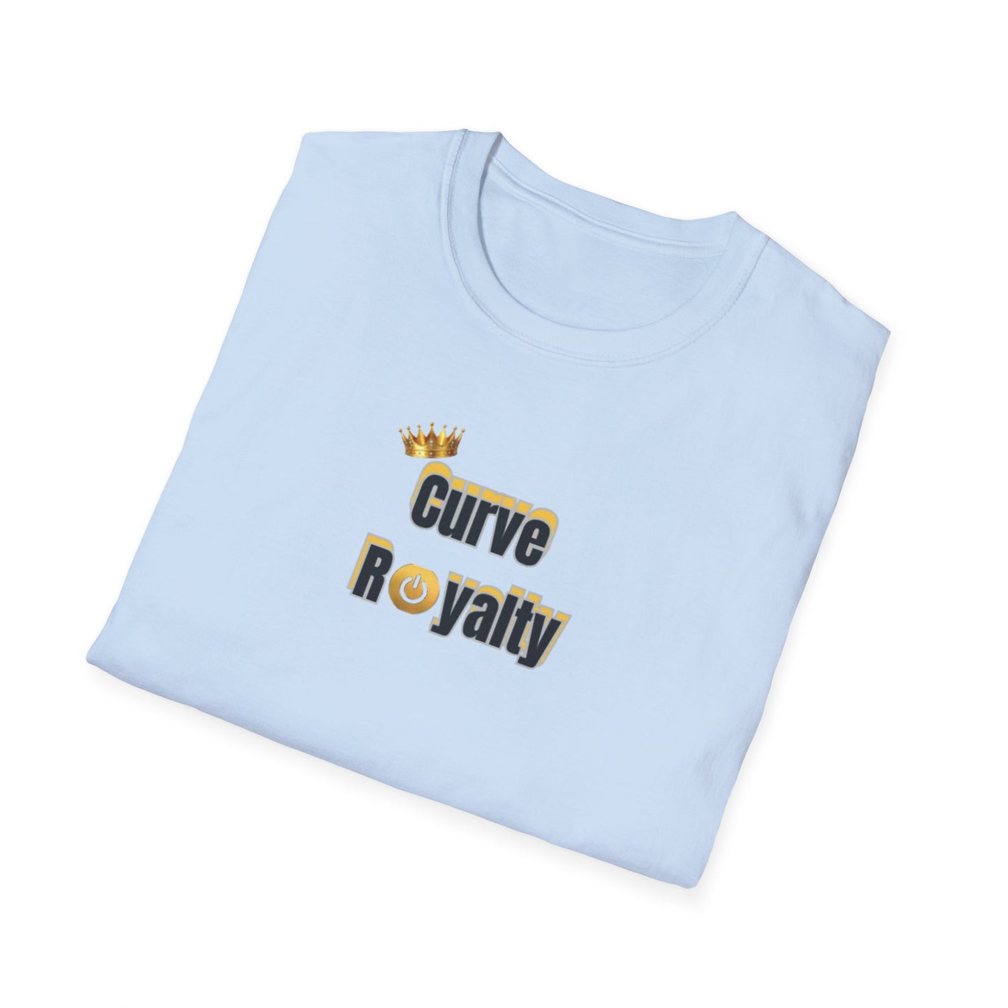 Curve Royalty T-Shirt — Curvy Body Positive Tee with Crown Graphic